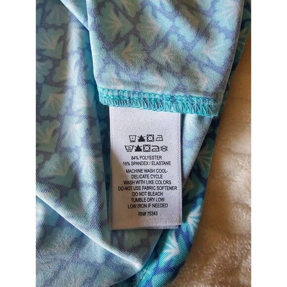 Sigrid Olsen Shirt Medium blue/teal Tank Golf Tennis Pickleball - Picture 4 of 4